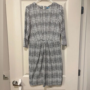 J. McLaughlin Catalina Cloth Dress 3/4 Sleeve Medium